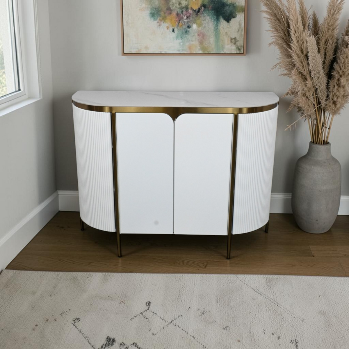 Everly Quinn Modern Minimalist Storage Cabinet