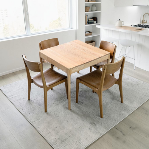 HUOMU Burlywood Square Solid Wood Poker Table, image 1