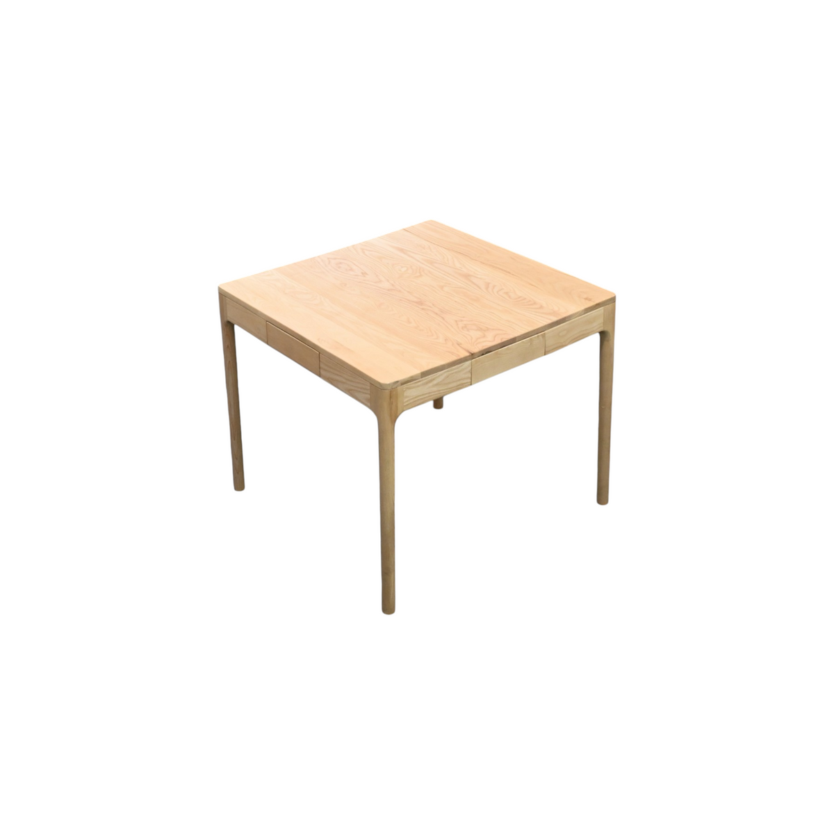HUOMU Burlywood Square Solid Wood Poker Table