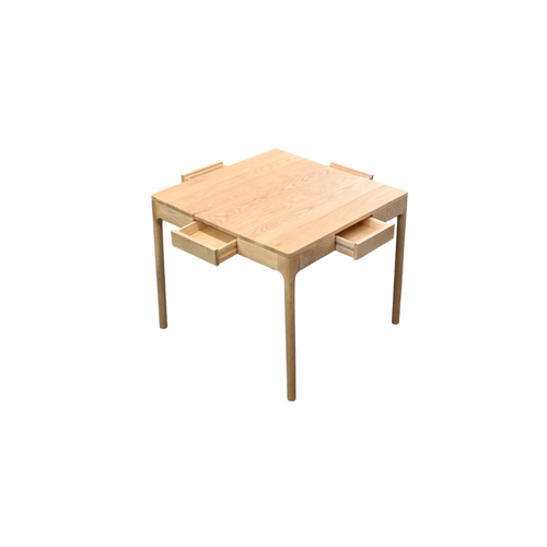 HUOMU Burlywood Square Solid Wood Poker Table, image 8