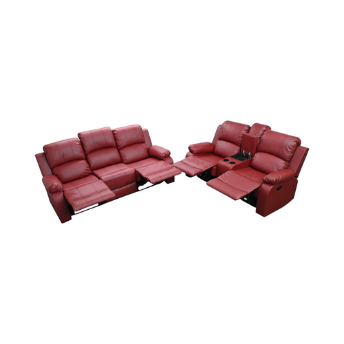 Latitude Run Waunda 2 Pieces Leather Manual Reclining Living Room Sofa Set, image 7