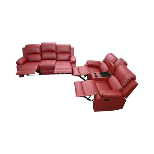 Latitude Run Waunda 2 Pieces Leather Manual Reclining Living Room Sofa Set, image 8