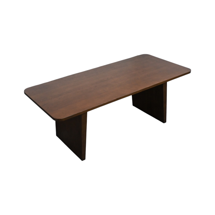 Latitude Run Wood Dining Table Kitchen Table with 2 Slanted Legs, image 3
