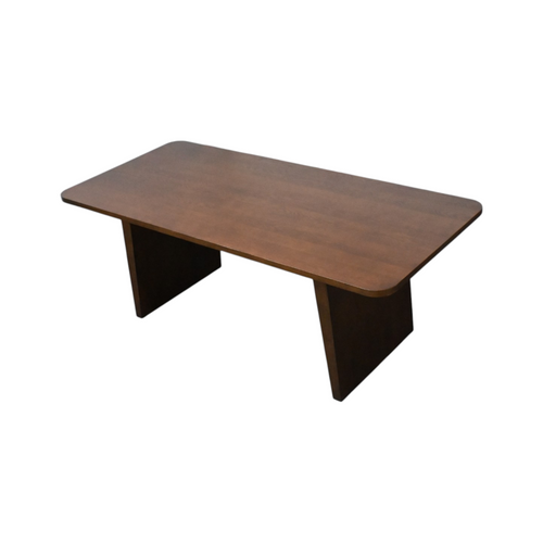 Latitude Run Wood Dining Table Kitchen Table with 2 Slanted Legs, image 5
