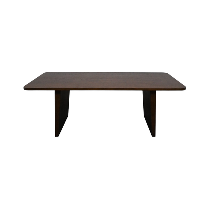 Latitude Run Wood Dining Table Kitchen Table with 2 Slanted Legs, image 2