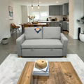 Serta Trinity Full Size Convertible Sleeper Loveseat with Pop-Up Bed, Track Arm