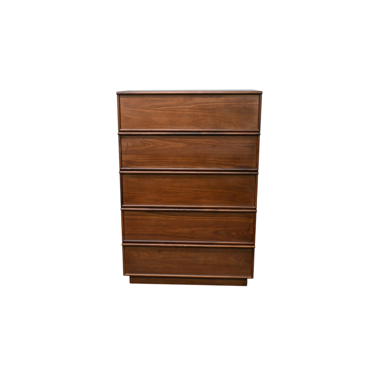 AllModern Collins Five Drawer Tall Dresser In Natural Walnut