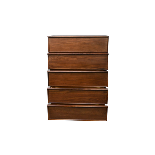 AllModern Collins Five Drawer Tall Dresser In Natural Walnut, image 8