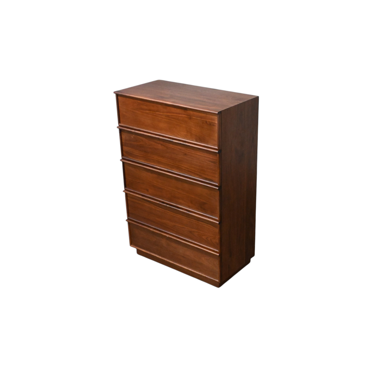 AllModern Collins Five Drawer Tall Dresser In Natural Walnut