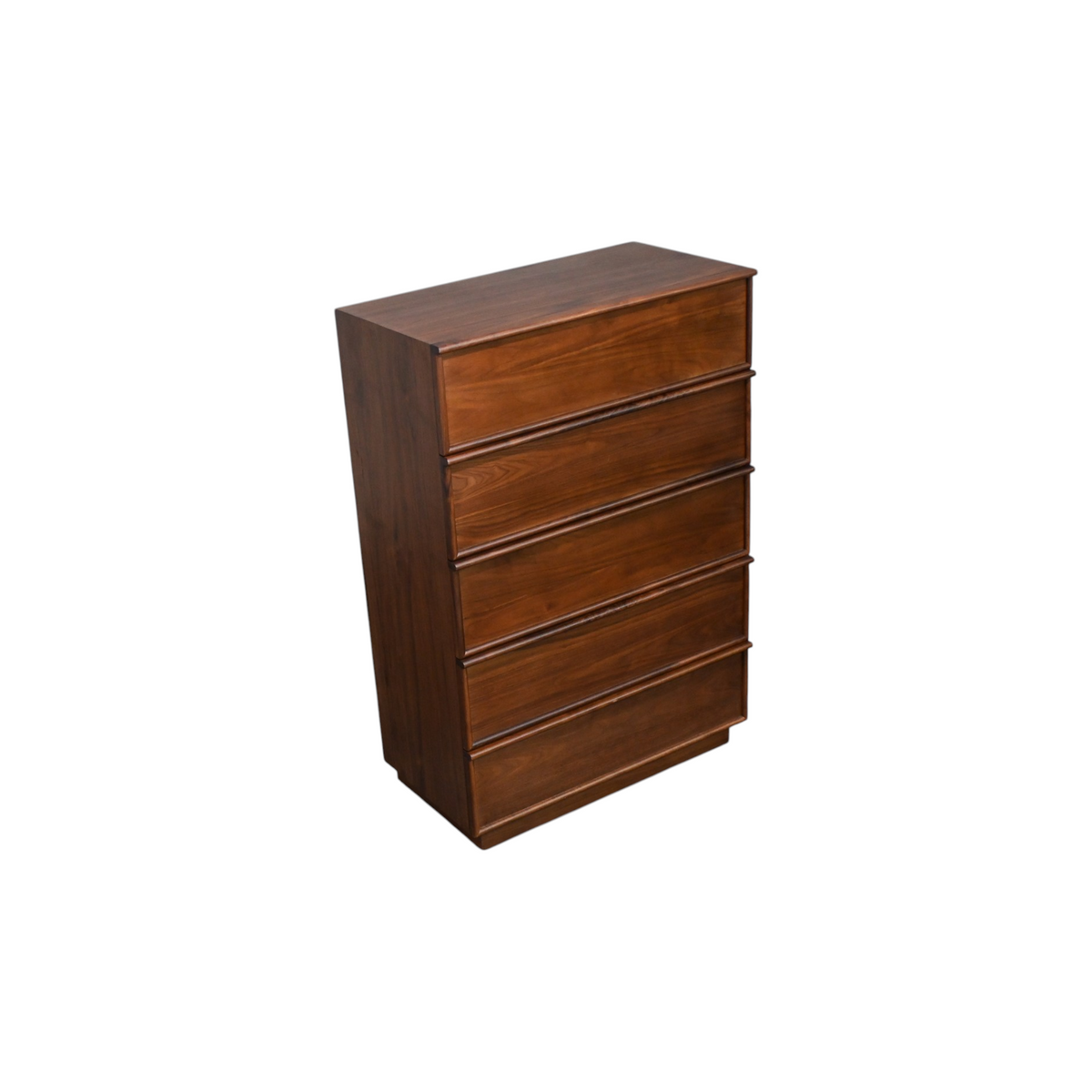 AllModern Collins Five Drawer Tall Dresser In Natural Walnut