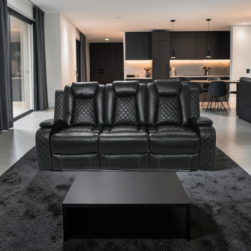 Wade Logan Carmeron Movie Theater Recliner Set With LED Light, image 1