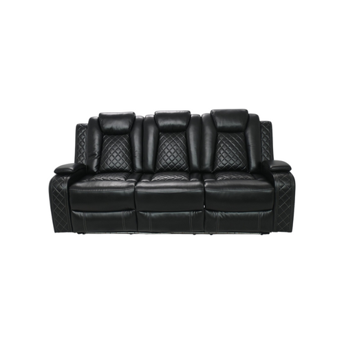 Wade Logan Carmeron Movie Theater Recliner Set With LED Light, image 2