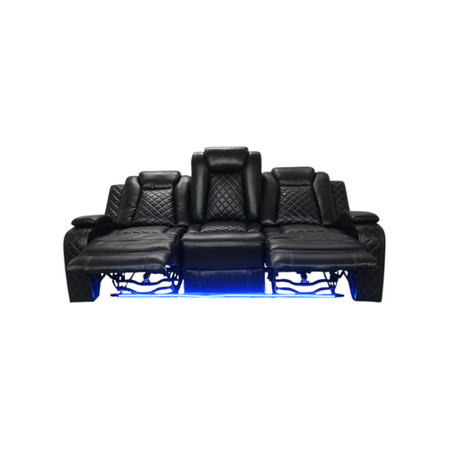 Wade Logan Carmeron Movie Theater Recliner Set With LED Light, image 11