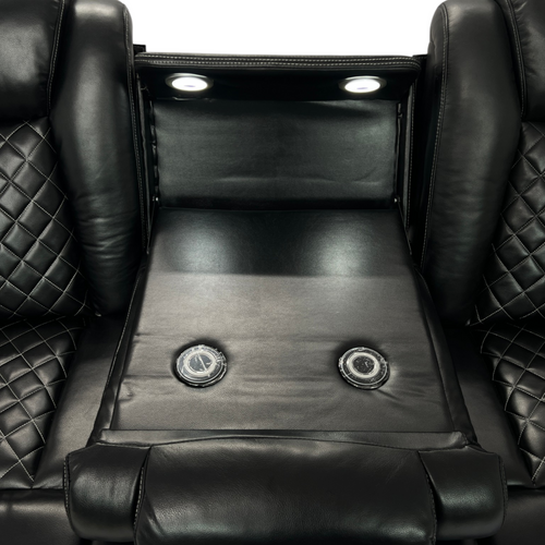 Wade Logan Carmeron Movie Theater Recliner Set With LED Light, image 16