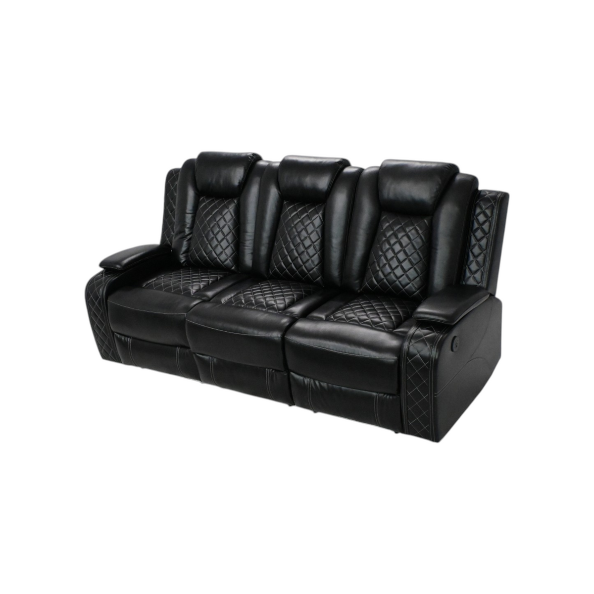 Wade Logan Carmeron Movie Theater Recliner Set With LED Light