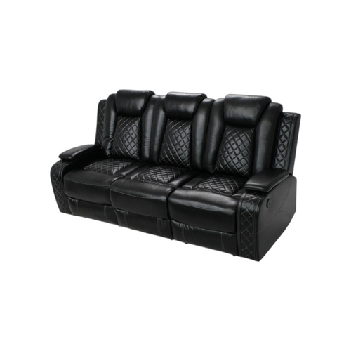 Wade Logan Carmeron Movie Theater Recliner Set With LED Light, image 3