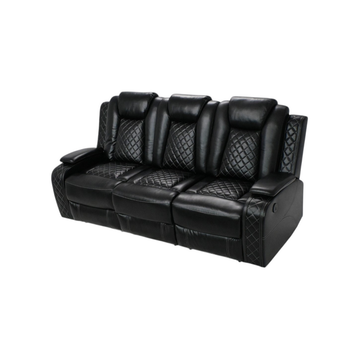 Wade Logan Carmeron Movie Theater Recliner Set With LED Light, image 3