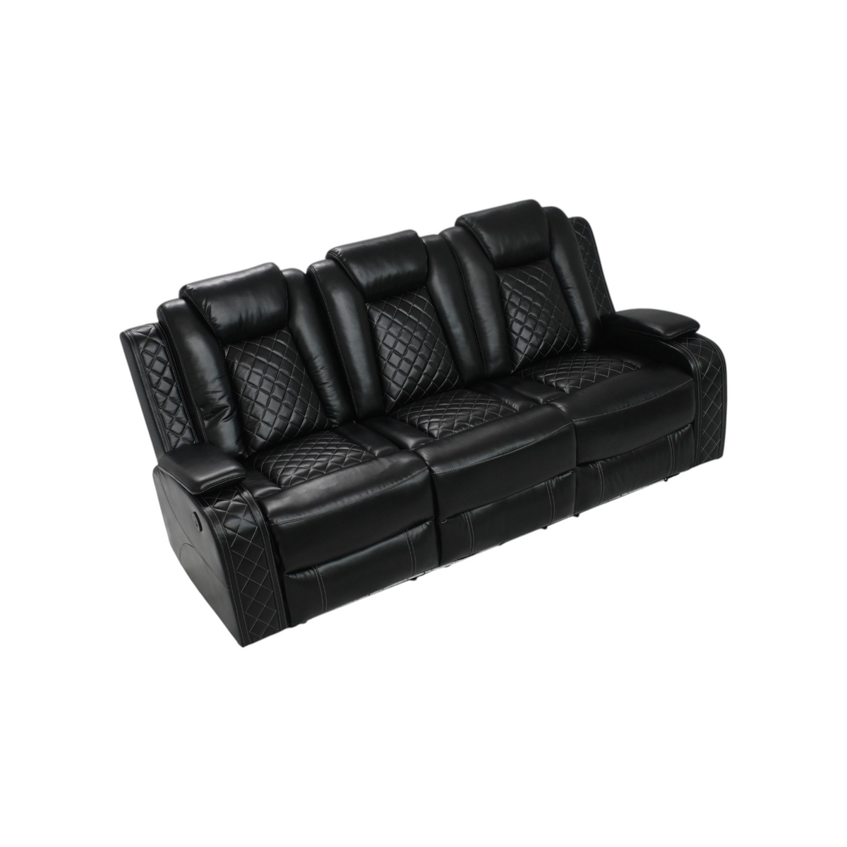 Wade Logan Carmeron Movie Theater Recliner Set With LED Light