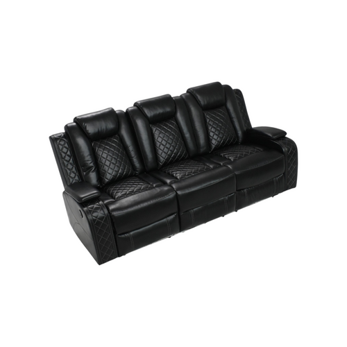 Wade Logan Carmeron Movie Theater Recliner Set With LED Light, image 4