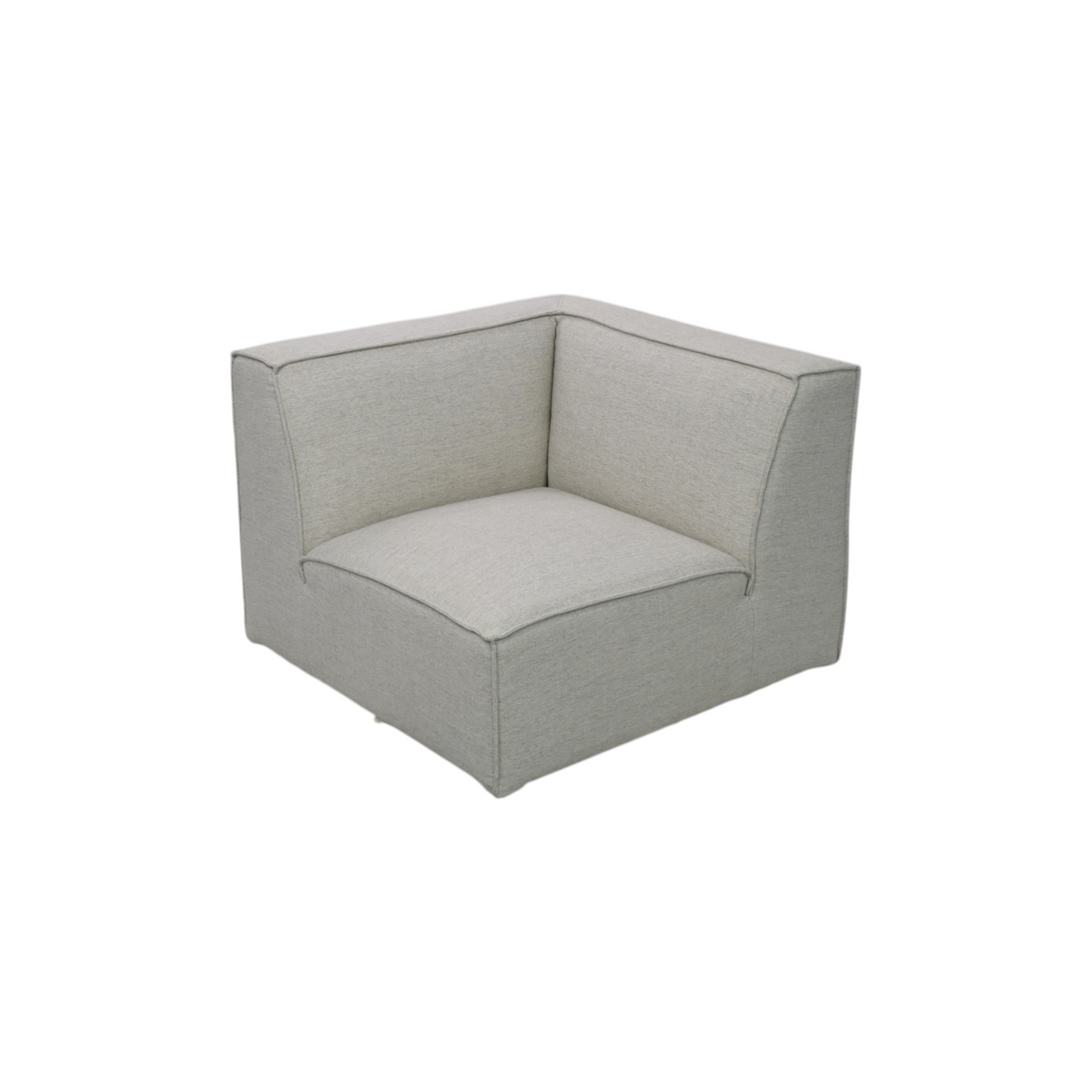 Castlery Jonathan Corner Couch - Performance Twill, Creamy White
