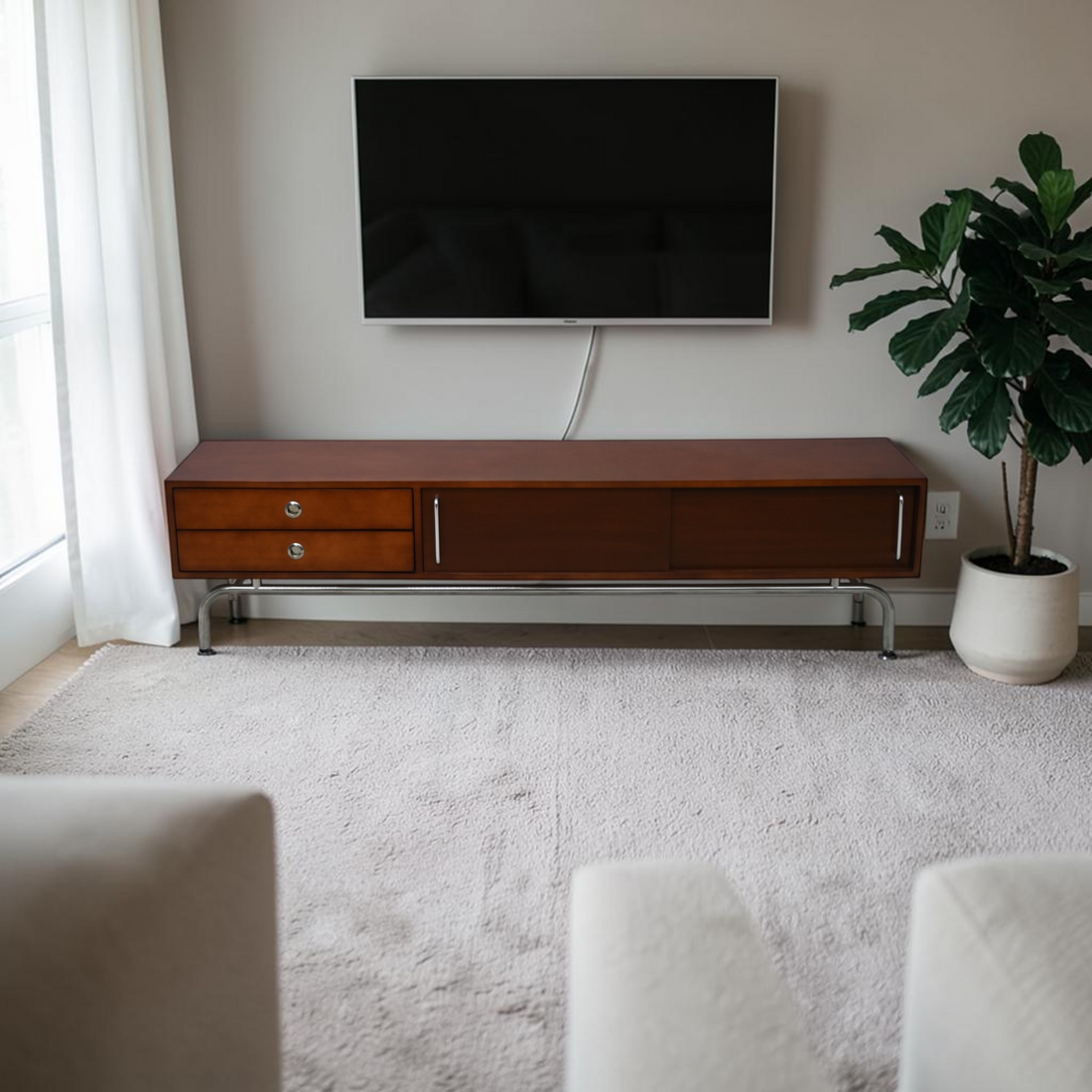 Creature B Comforts Retro Solid Wood Storage TV Cabinet