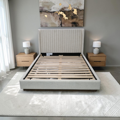 Four Hands Montgomery Queen Bed - Thames Cream, image 1