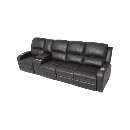 Orren Ellis Vardie Faux Leather Power Reclining Sectional, image 5