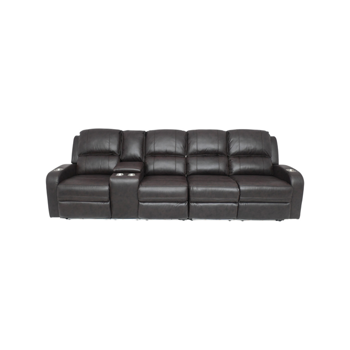 Orren Ellis Vardie Faux Leather Power Reclining Sectional, image 2