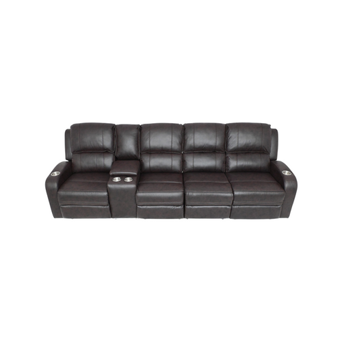 Orren Ellis Vardie Faux Leather Power Reclining Sectional, image 4