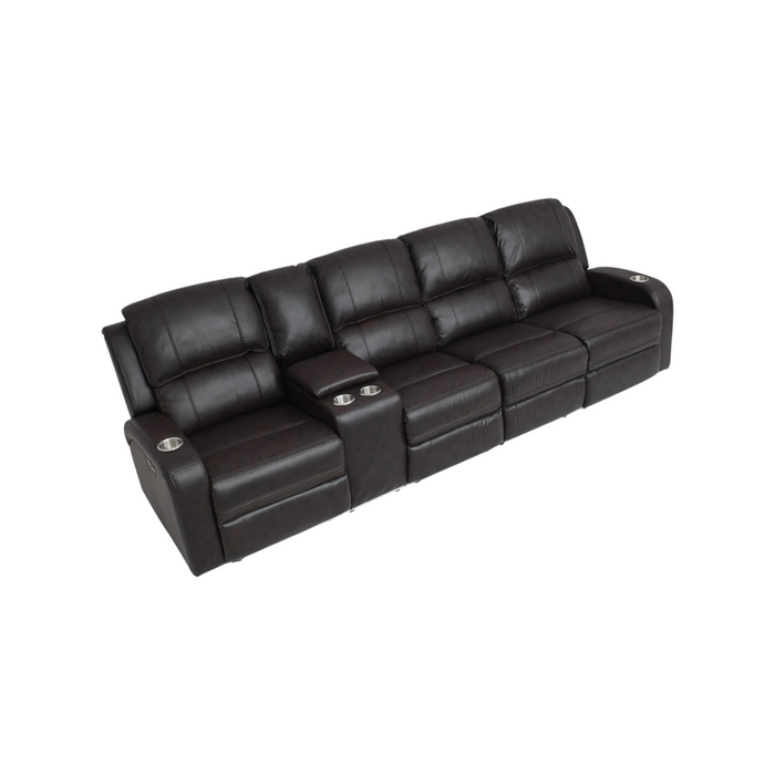 Orren Ellis Vardie Faux Leather Power Reclining Sectional, image 3
