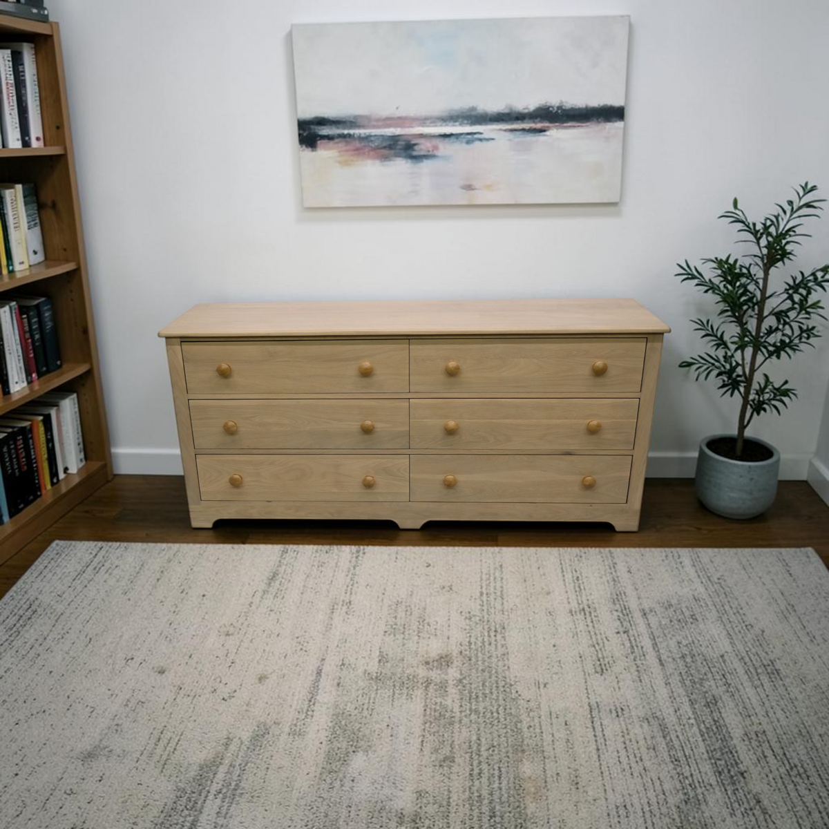 KyDeco Dovetail Double Dresser - Pale Oak
