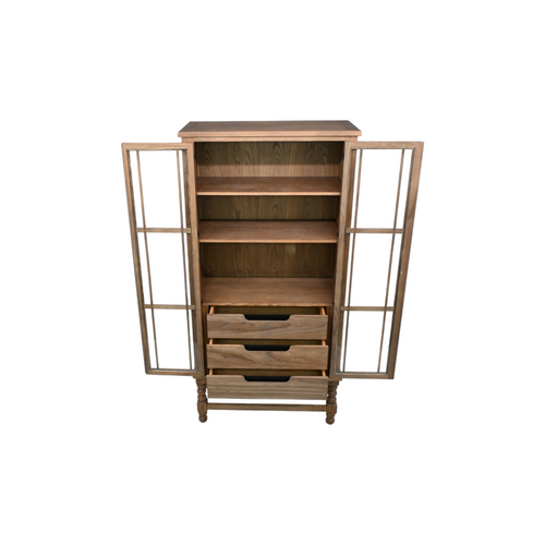 Turner Tall Cabinet Brushed Country Elm, image 6