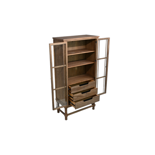 Turner Tall Cabinet Brushed Country Elm, image 7