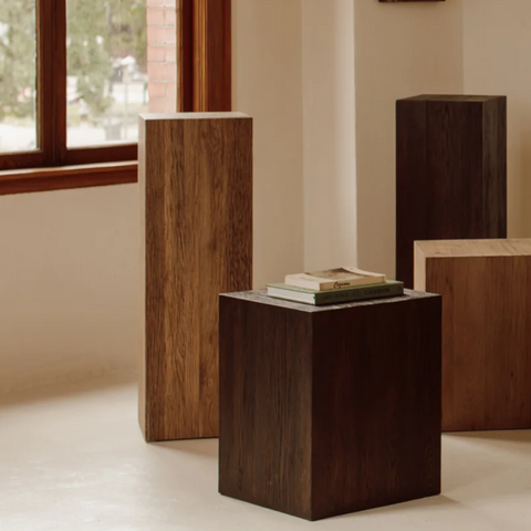 KyDeco Arcade Pedestal - Rustic Oak