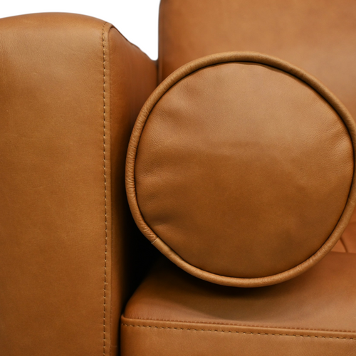 Poly & Bark Napa Full-Grain Genuine Italian Leather Sofa - Cognac Tan, image 6