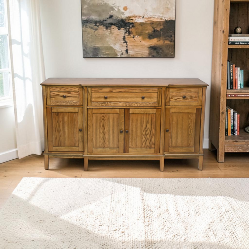 Lark Manor Solid Wood 4 Doors Full Assembly Sideboard