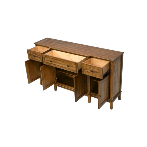 Lark Manor Solid Wood 4 Doors Full Assembly Sideboard, image 8