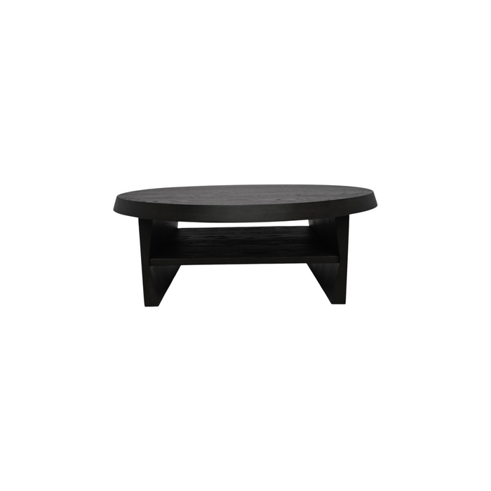 Kydeco Round Coffee Table - Dark Brown Oak, image 2