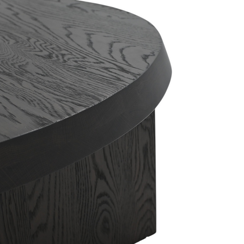 Kydeco Round Coffee Table - Dark Brown Oak, image 7