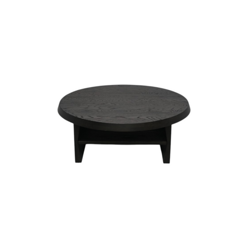 Kydeco Round Coffee Table - Dark Brown Oak, image 5