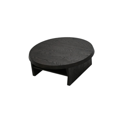 Kydeco Round Coffee Table - Dark Brown Oak, image 6