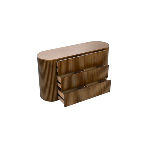 Latitude Run Ellison Fluted Solid Wood Dresser, Fully Assembled, image 7