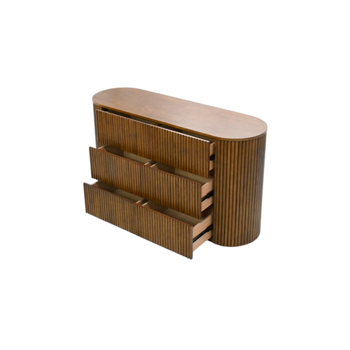 Latitude Run Ellison Fluted Solid Wood Dresser, Fully Assembled, image 9