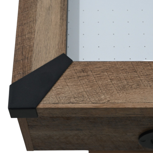 American Legend Kirkwood 84” Air Powered Hockey Table with Rustic Wood Finish, K-Shaped Legs and Modern Design, image 8