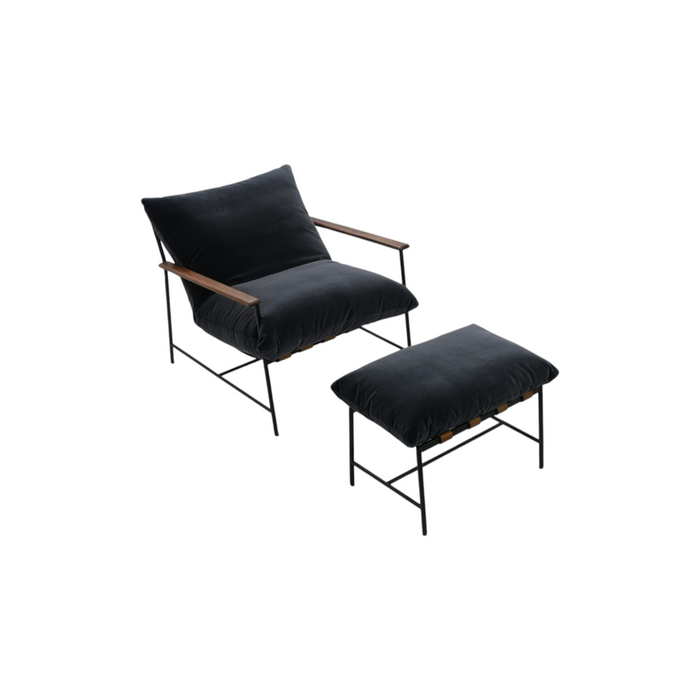 Denver Modern Vail Lounge Chair and Ottoman Set, image 2