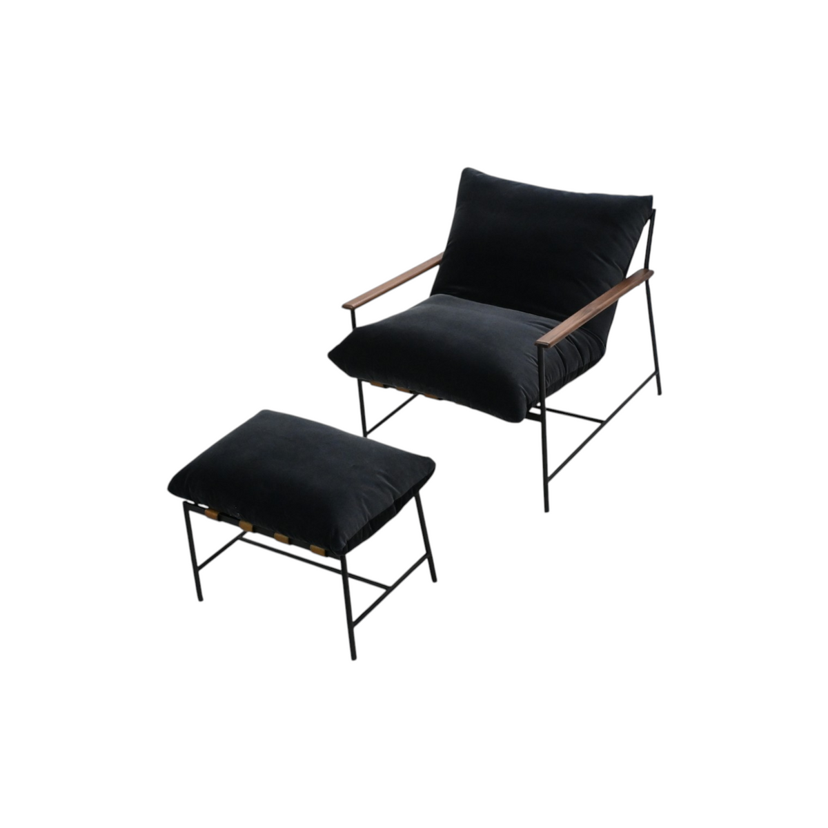 Denver Modern Vail Lounge Chair and Ottoman Set