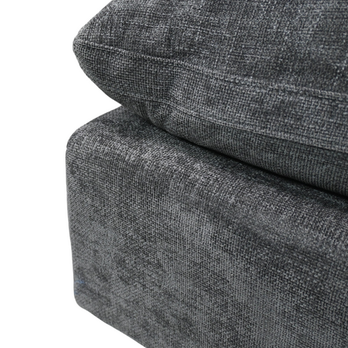 Latitude Run Modular Plush Chenille Extra Soft Deep Cloud Sectional U-shaped Sofa With Ottoman & Armrest Pillows, image 6