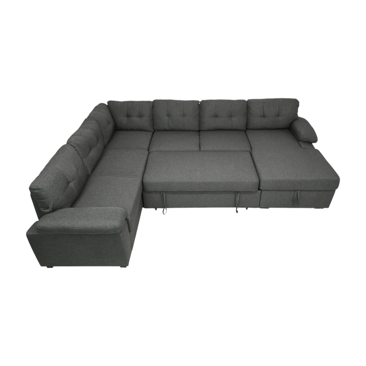 Latitude Run Aine Fabric Sectional Sleeper Sofa (Pull-Out Bed) With Storage Chaise