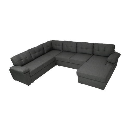 Latitude Run Aine Fabric Sectional Sleeper Sofa (Pull-Out Bed) With Storage Chaise, image 11