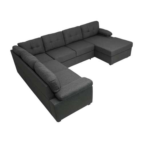 Latitude Run Aine Fabric Sectional Sleeper Sofa (Pull-Out Bed) With Storage Chaise, image 12